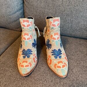 Rebecca Minkoff Embroidered Booties